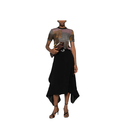 Peppered-Motif Short-Sleeved Jumper - Image 2