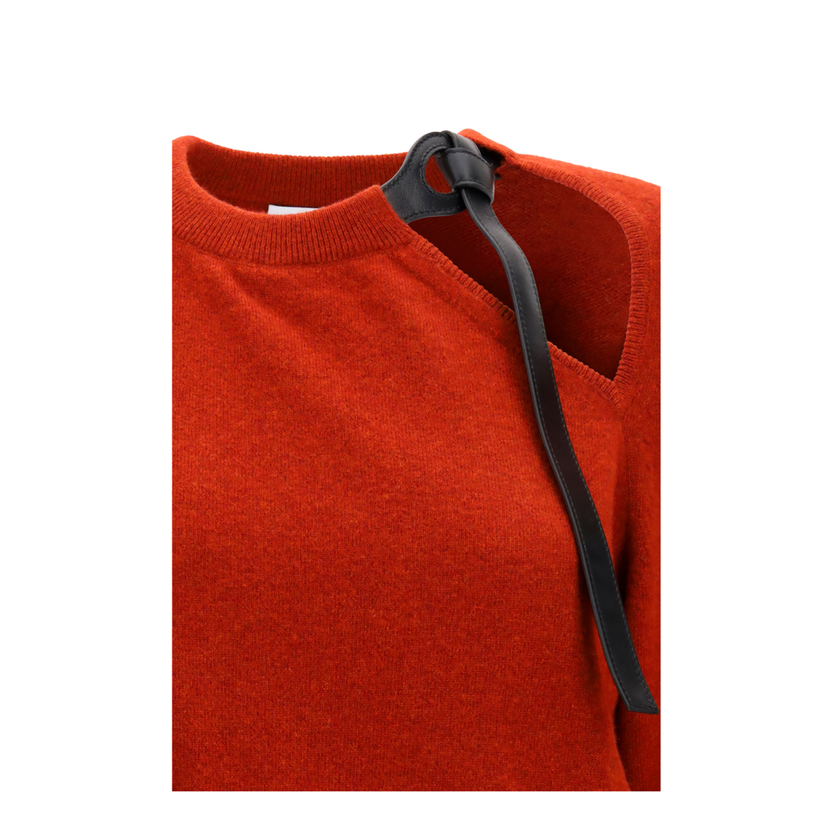 Crewneck Sweater With Cut Out Detail - Image 3