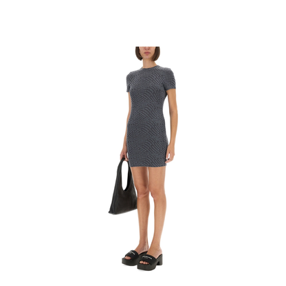 Jacquard Mini Dress With Logo - Image 2