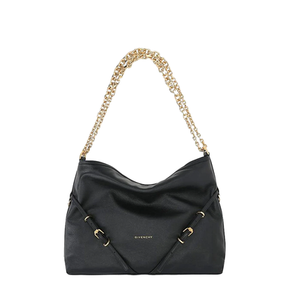 Voyou Chain Medium Grainy Leather Shoulder Bag - Image 1