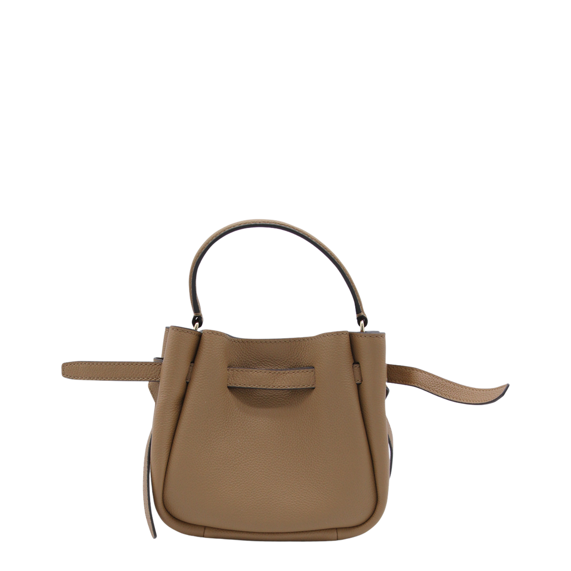 Romy Mini Pebbled Leather Crossbody Bag - Tiramisu - Image 4
