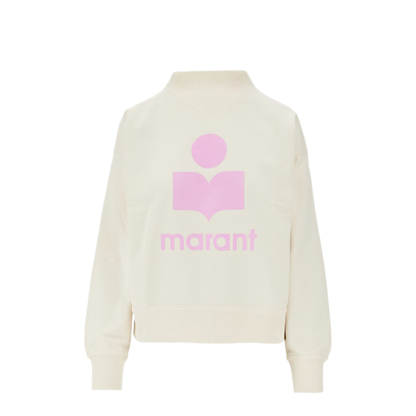 Ecru Mock Neck Sweatshirt - Image 1