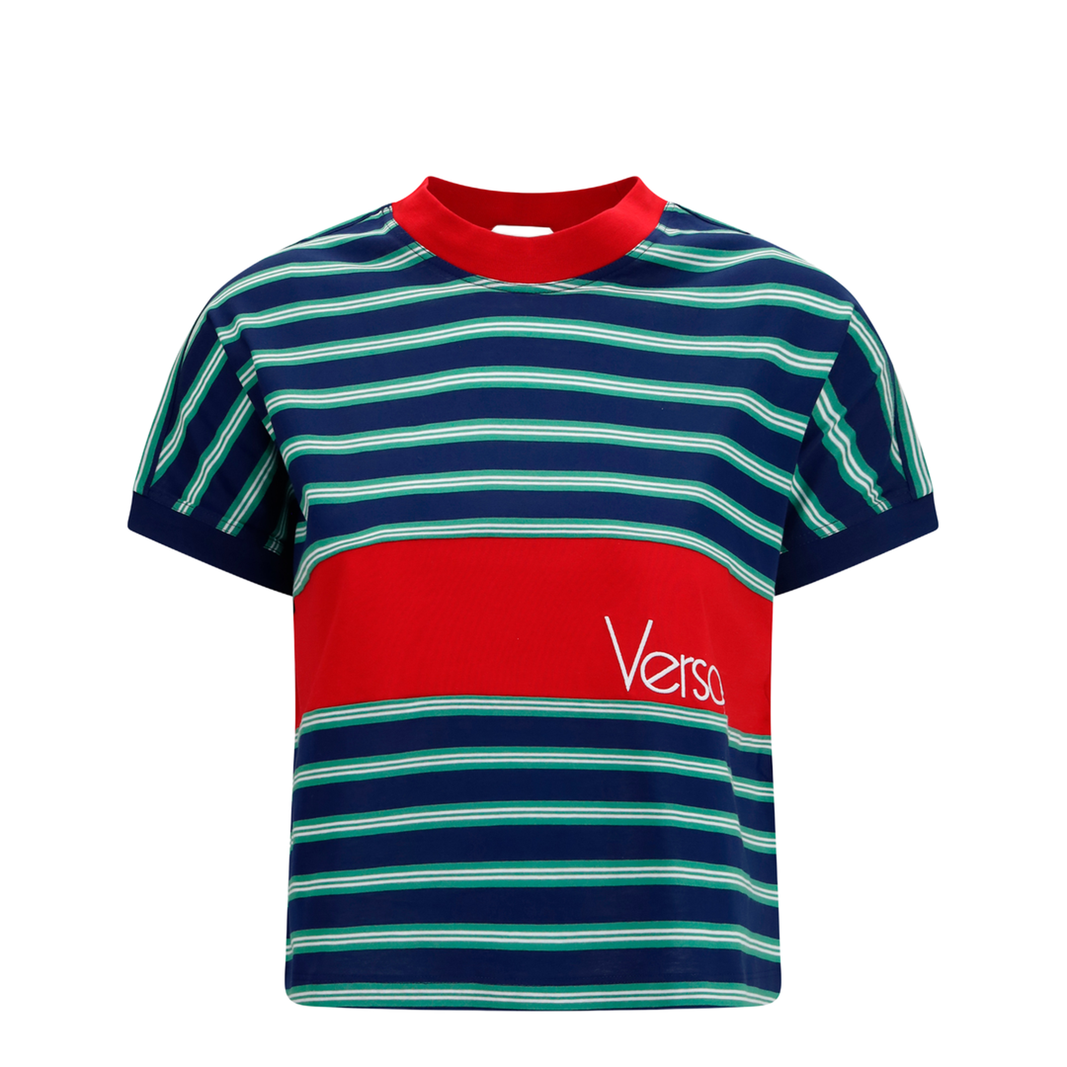 Striped Cotton T-Shirt - Image 1