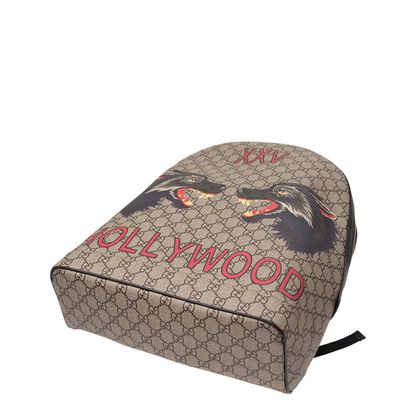 Ophidia Small Crossbody Bag in Beige and Ebony Supreme - Image 3