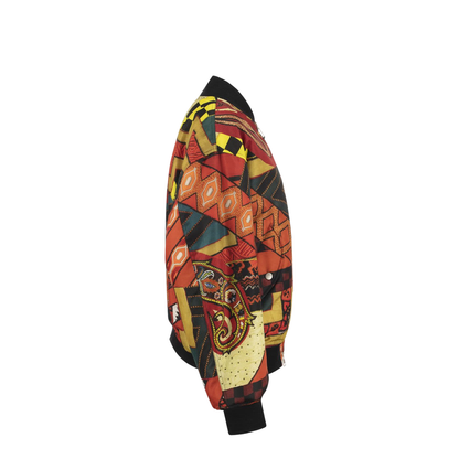 Patchwork Bomber Jacket - Image 3