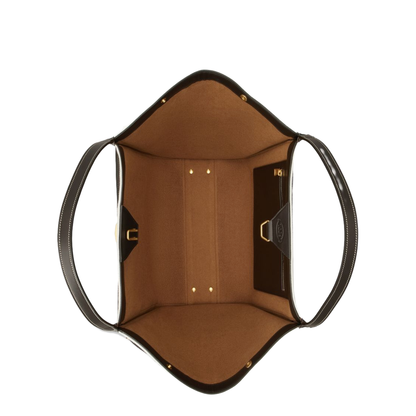Shopping Bag in Canvas and Leather Medium - Image 3
