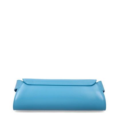 Cannolo Small Calf Leather Shoulder Bag - Light Blue - Image 3