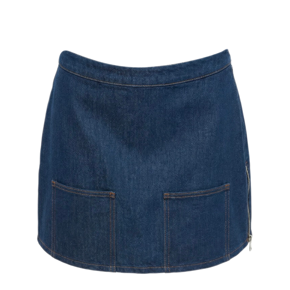 Navy Blue Mini Skirt - Image 1