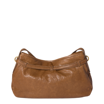 Brown Nappa Leather Aventure Shoulder Bag - Image 3
