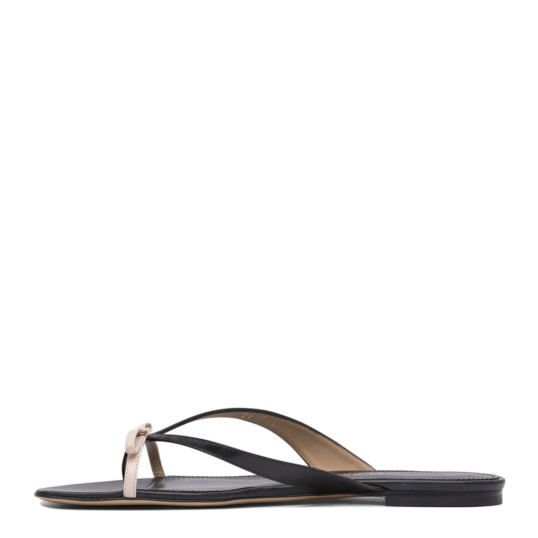 Leather Sandals In Black - Image 3