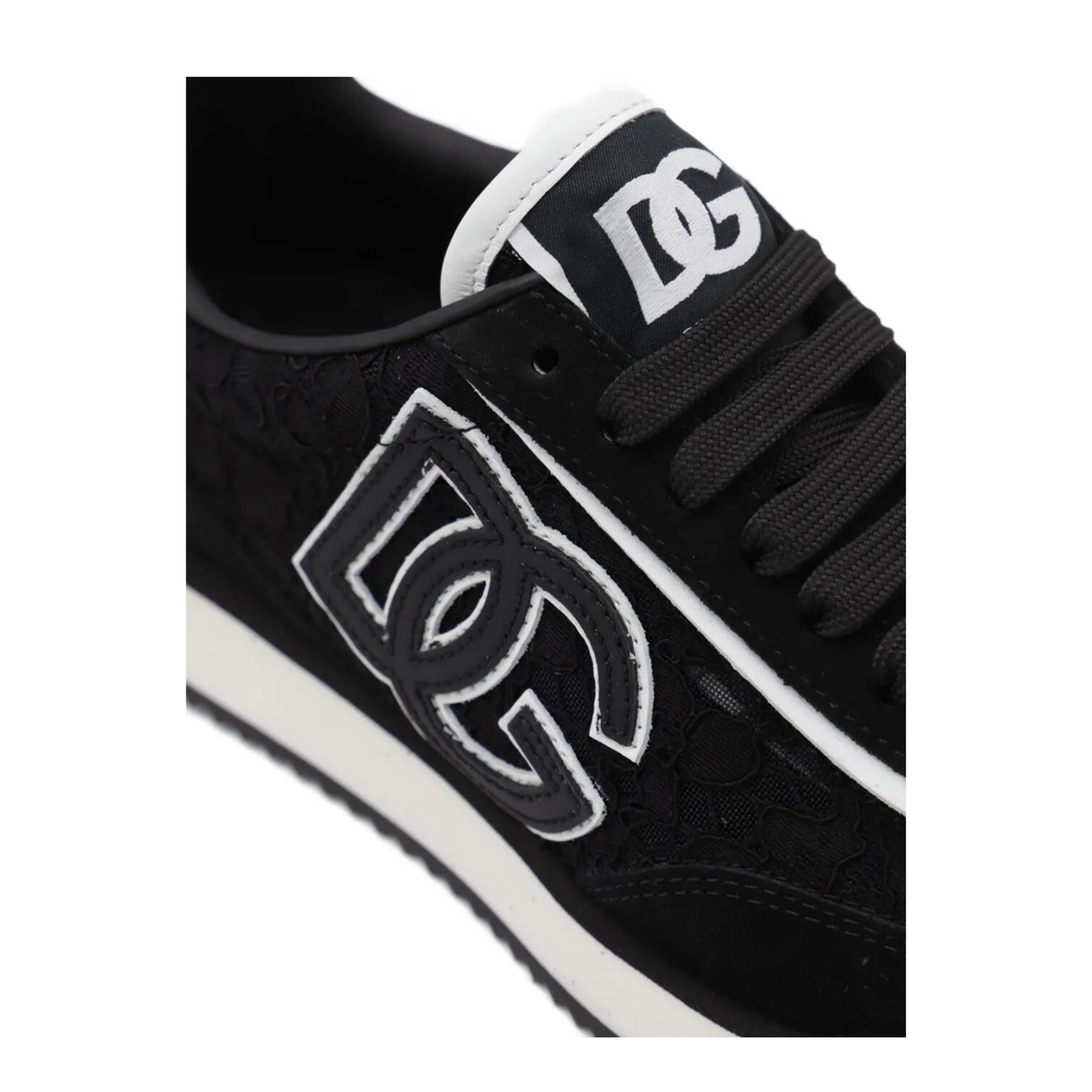 Cushion Lace-Detailed Suede Sneakers - Image 4
