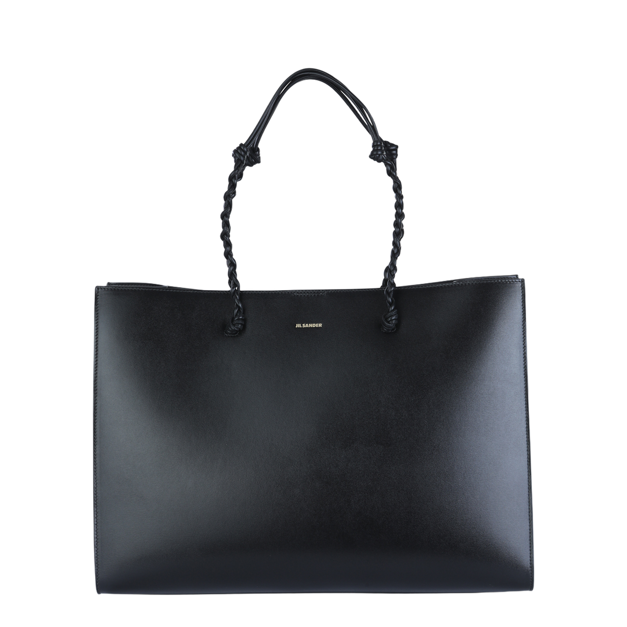 Tangle Tote Bag in Calf Leather - Black - Image 1