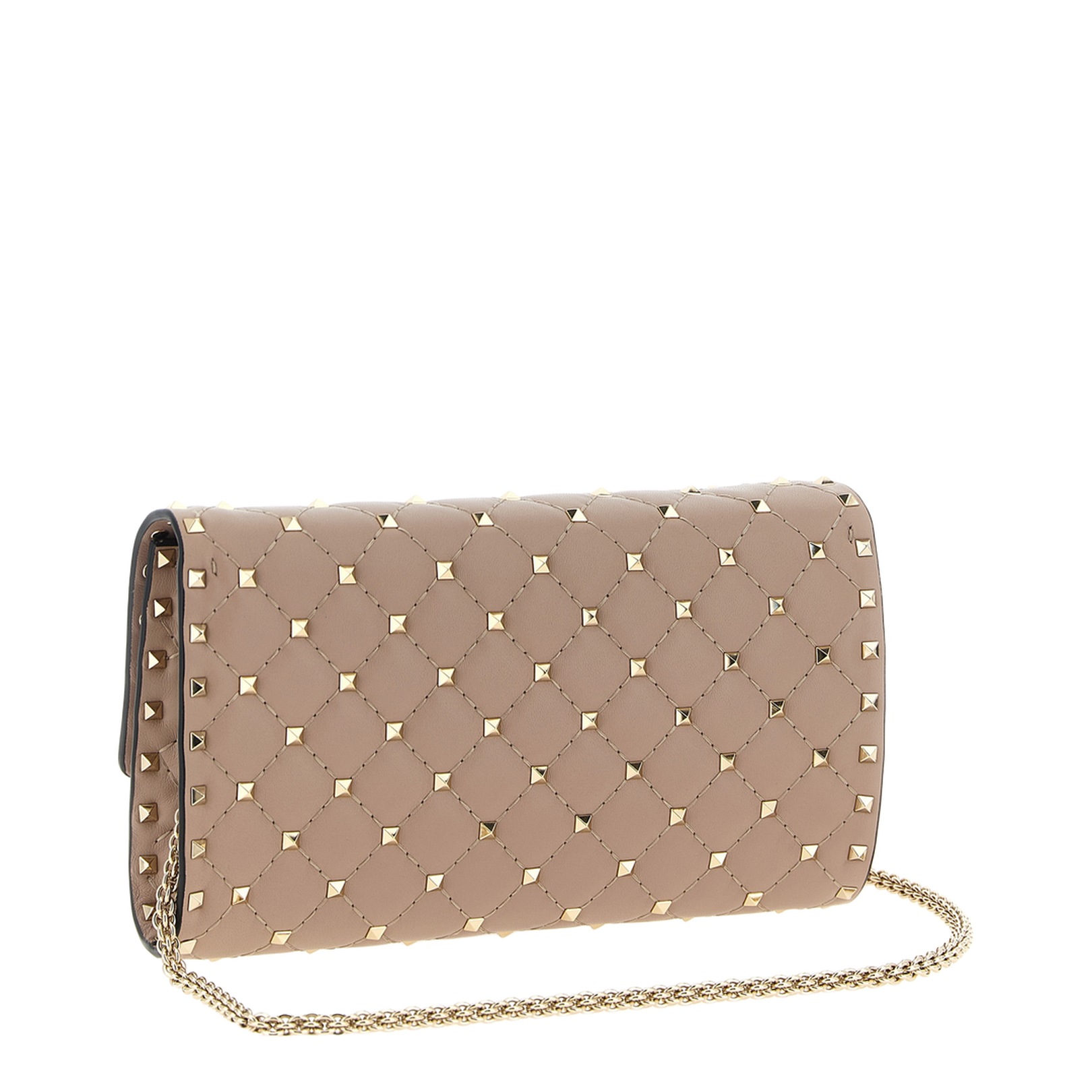 Rockstud Spike Nappa Leather Crossbody Clutch Bag - Image 2