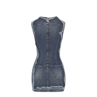 Cotton Mini Dress - Image 4
