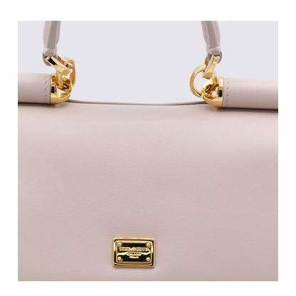 My Sicily Small Calfskin Handbag - Beige - Image 8