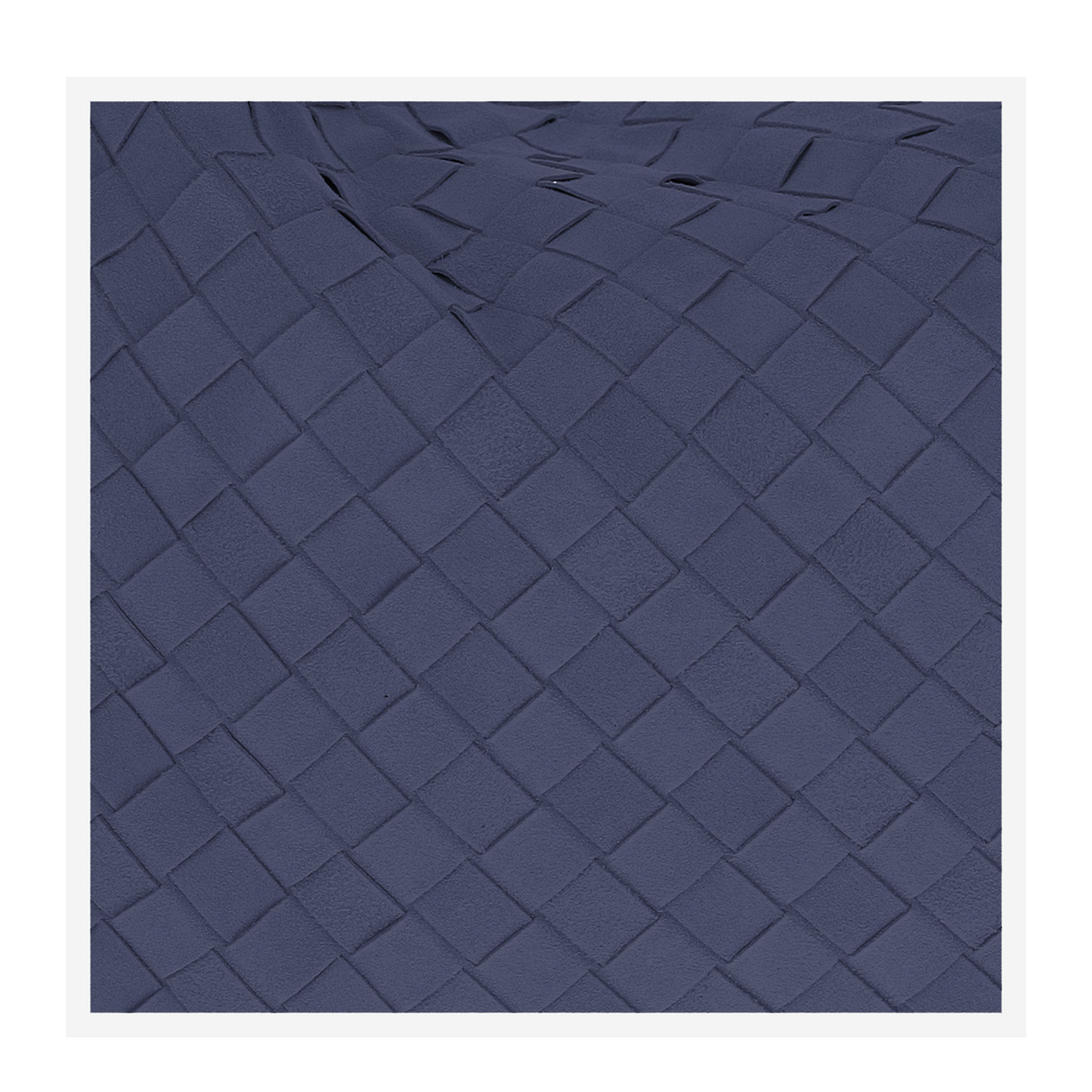 Hop Small Intrecciato Shoulder Bag Suede Blue - Image 4