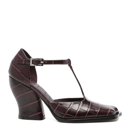 Onda Leather Pumps - Brown - Image 1