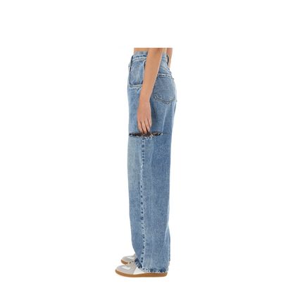 Denim Jeans with Slash Details - Image 6