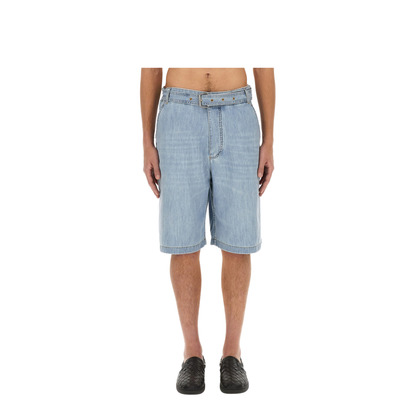 Denim Bermuda Shorts - Image 1