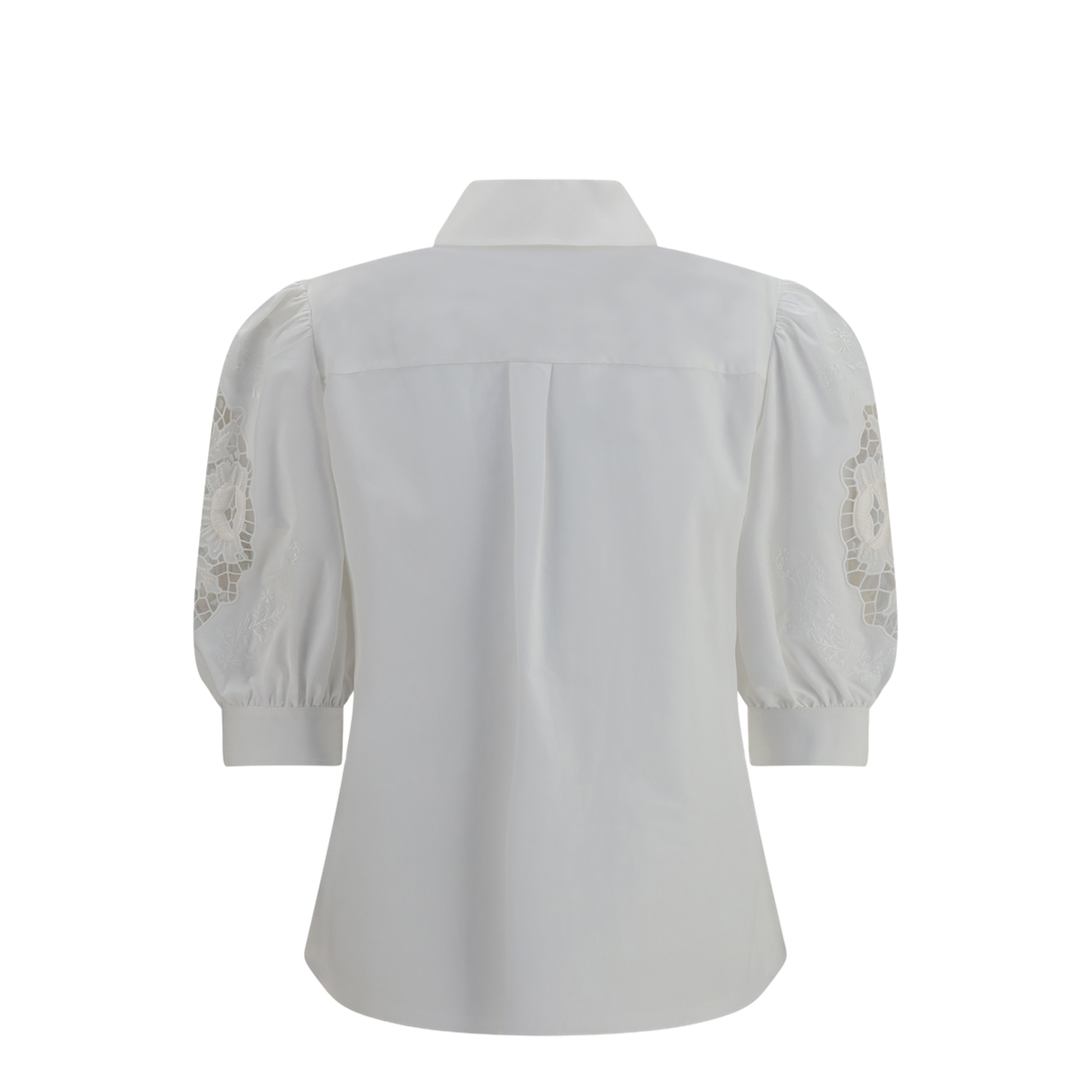 Shirt with Sangallo Lace Sleeves - Image 2