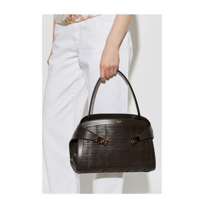 Hug Soft Medium Calfskin Tote Bag - Moro (Dark Brown) - Image 4