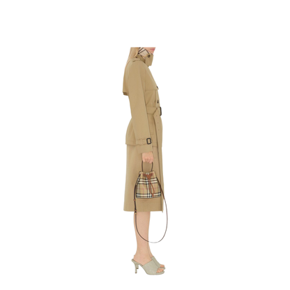 Check Mini Bucket Bag - Image 4