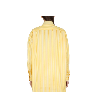 Striped Shirt Dress - Yellow - Image 3