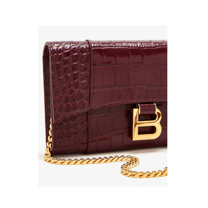 Hourglass Wallet Dark Burgundy - Image 4
