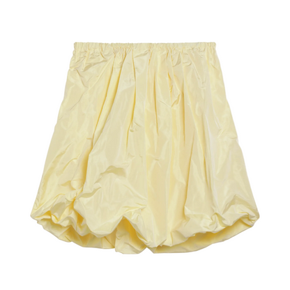Cream Skirt in Tech Taffeta - Image 1