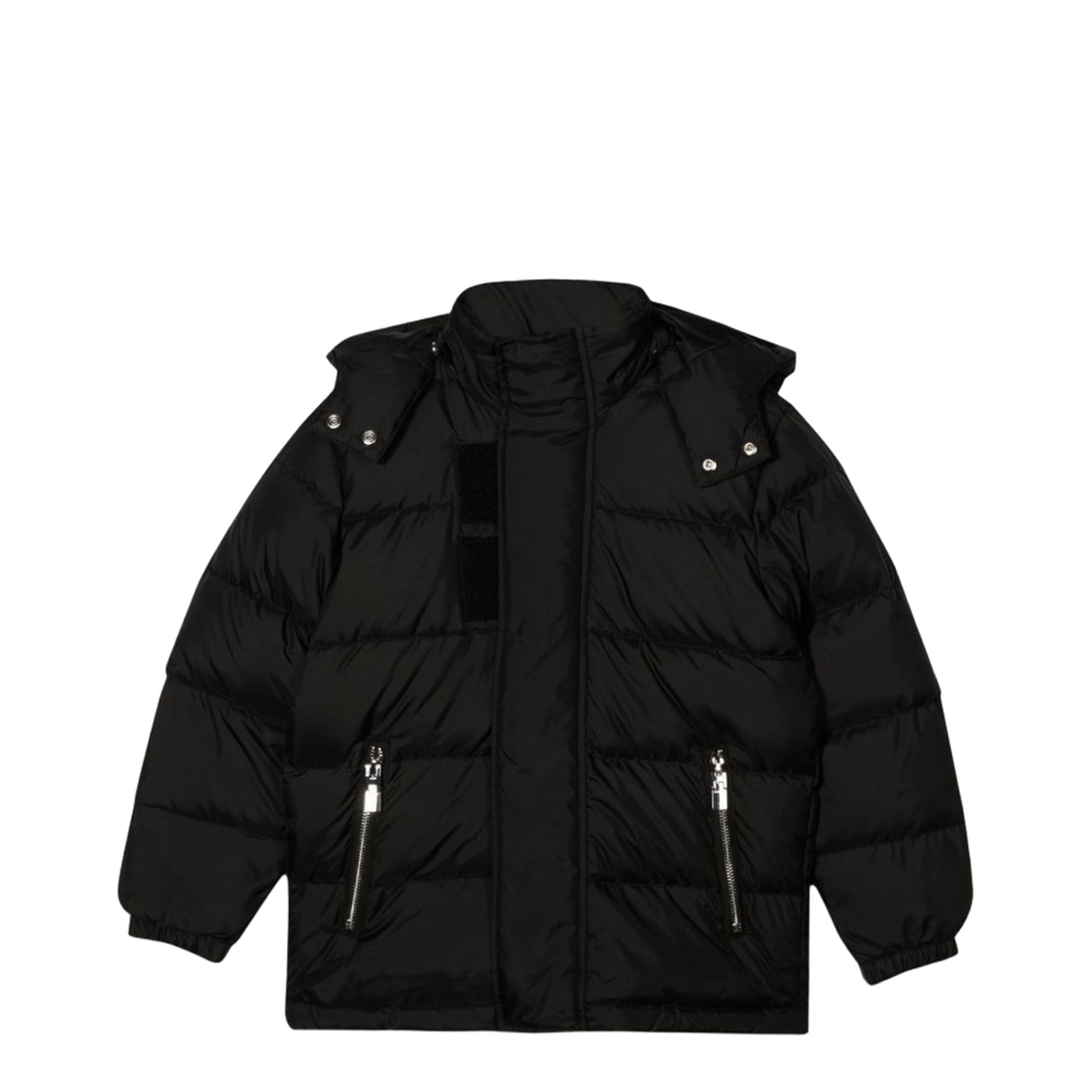 Long Down Jacket With Hood - Image 1