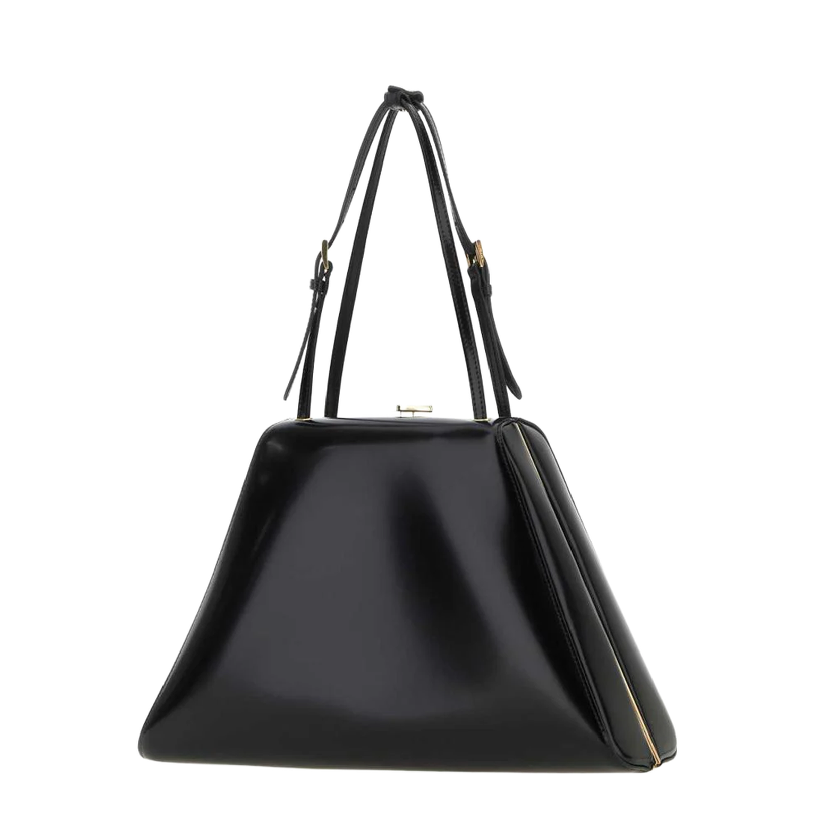 Black Leather Handbag - Image 2