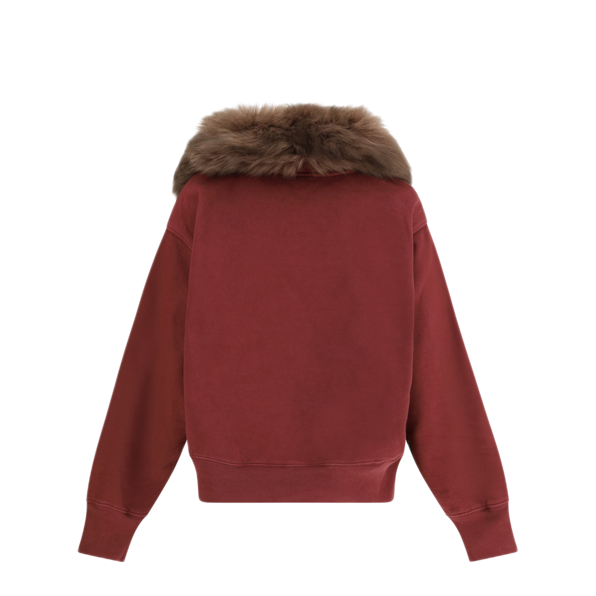Sweatshirt With Shearling Collar - Image 2