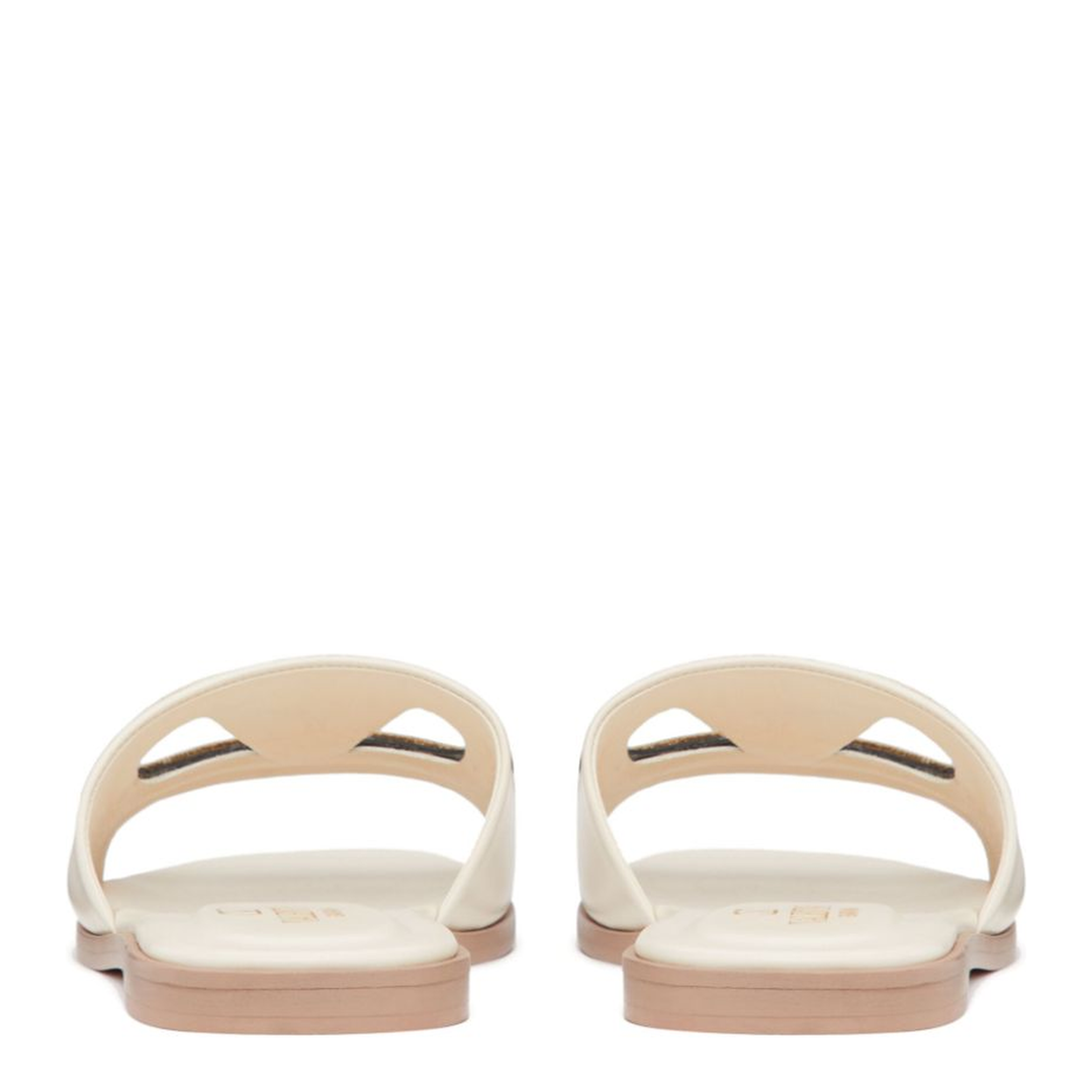 VLogo Cut-Out Leather Sandals - Image 3