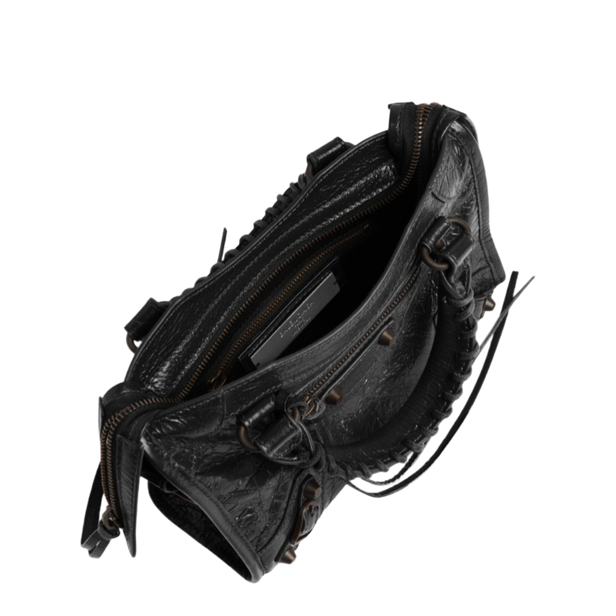 Le City Mini Lambskin Bag - Black - Image 5