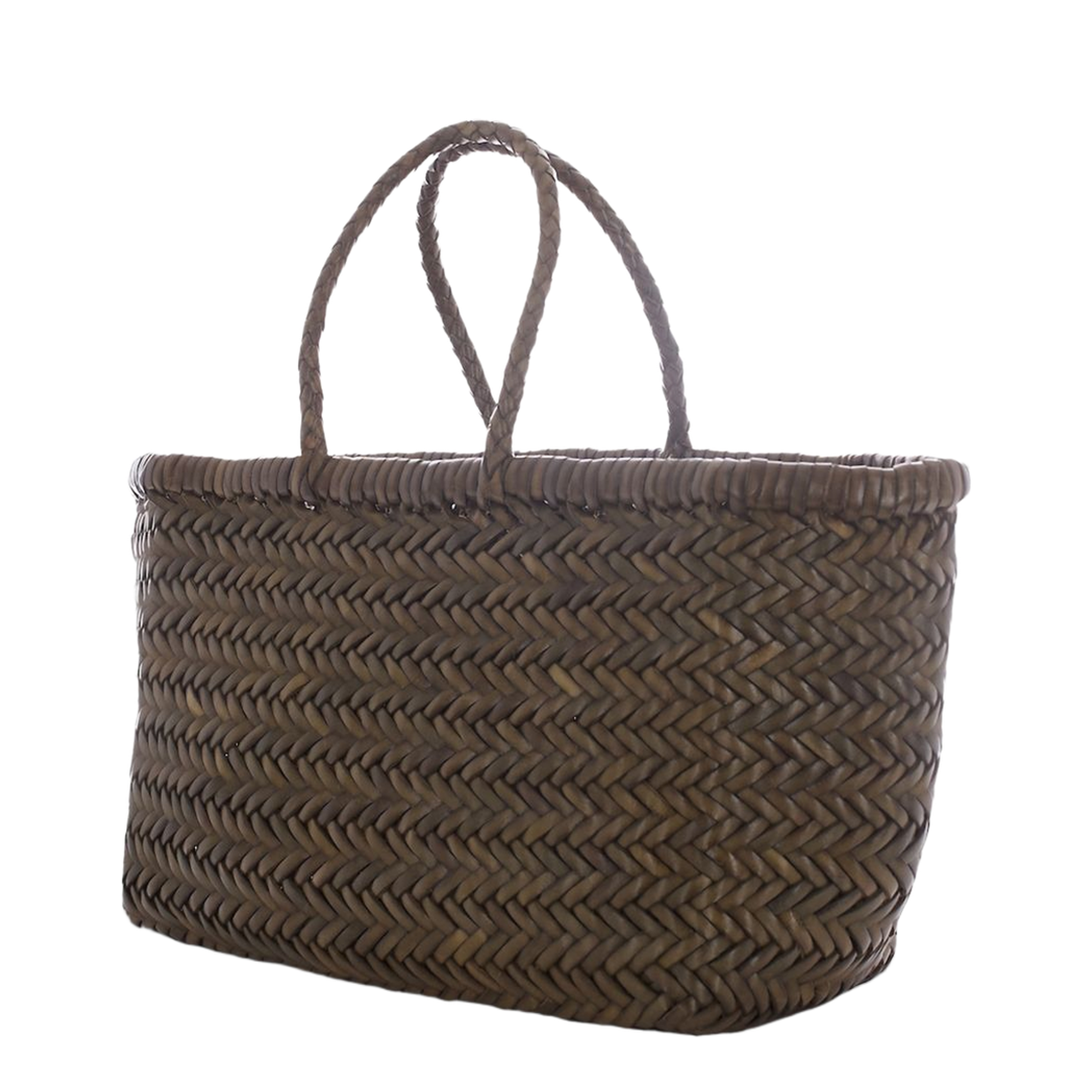 Mini Flat Gora Small Buffalo Calf Leather Handbag - Kaki - Image 3