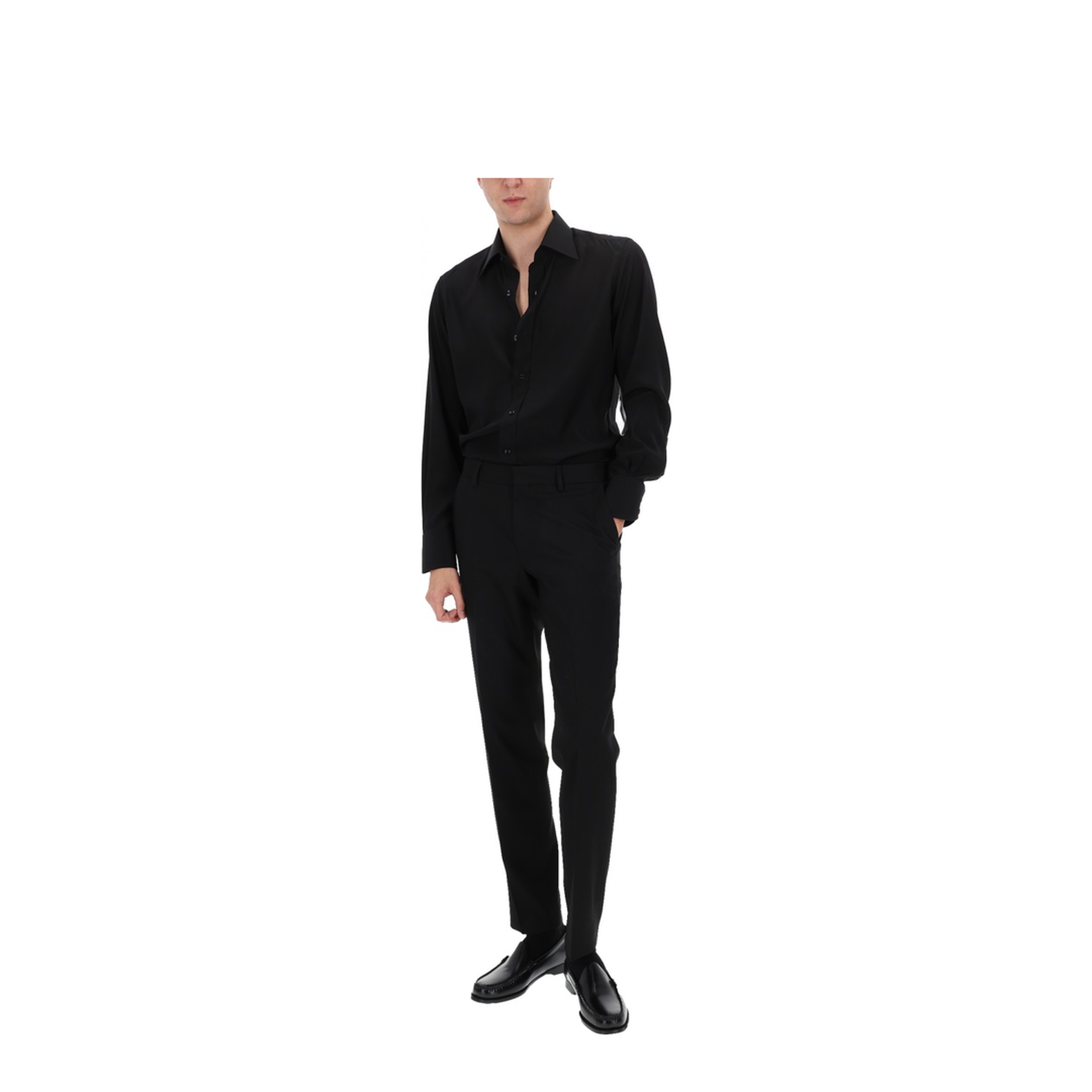 Shirt with Classic Collar - Image 2