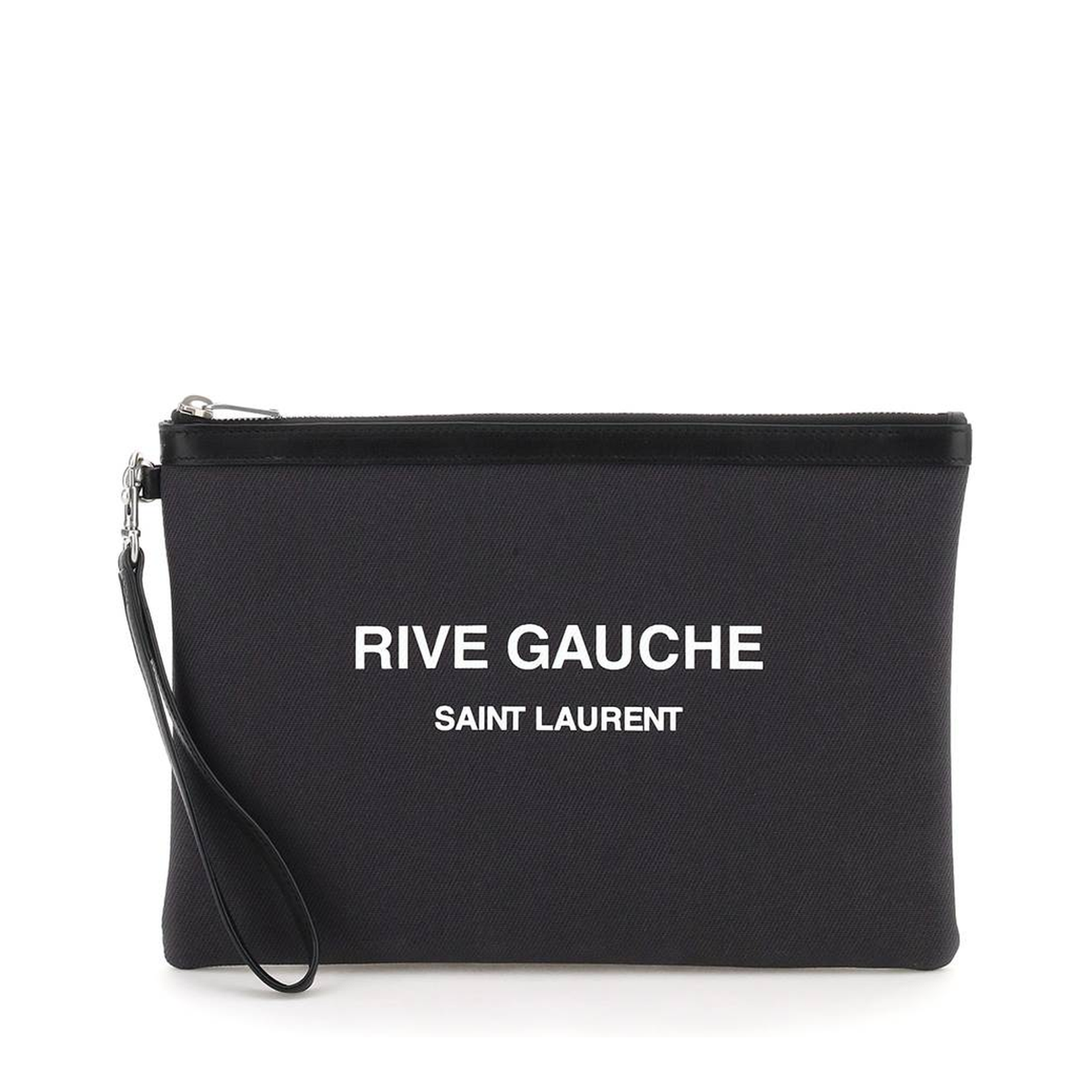 Charcoal Canvas Rive Gauche Clutch - Image 1