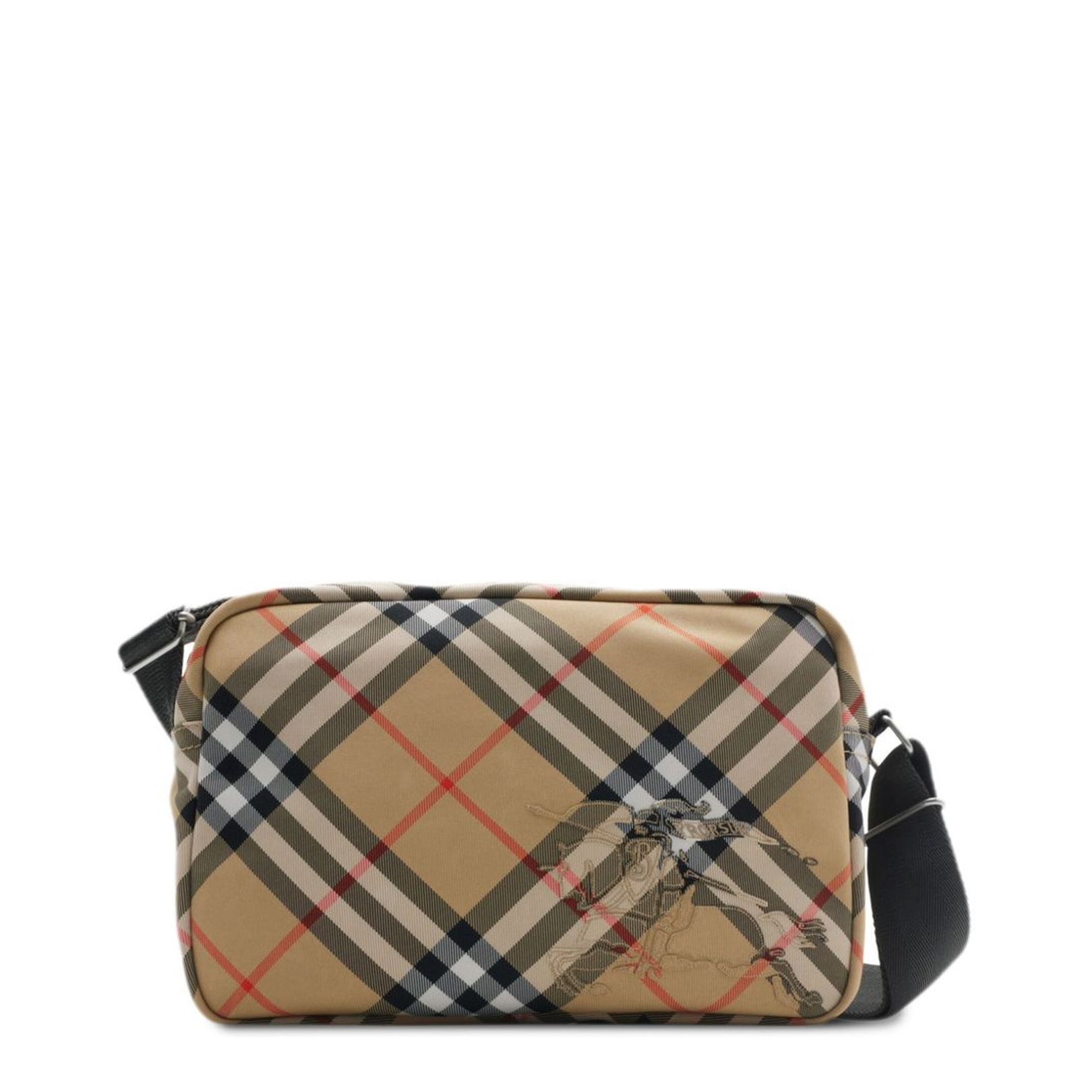 Check Crossbody Bag - Image 1