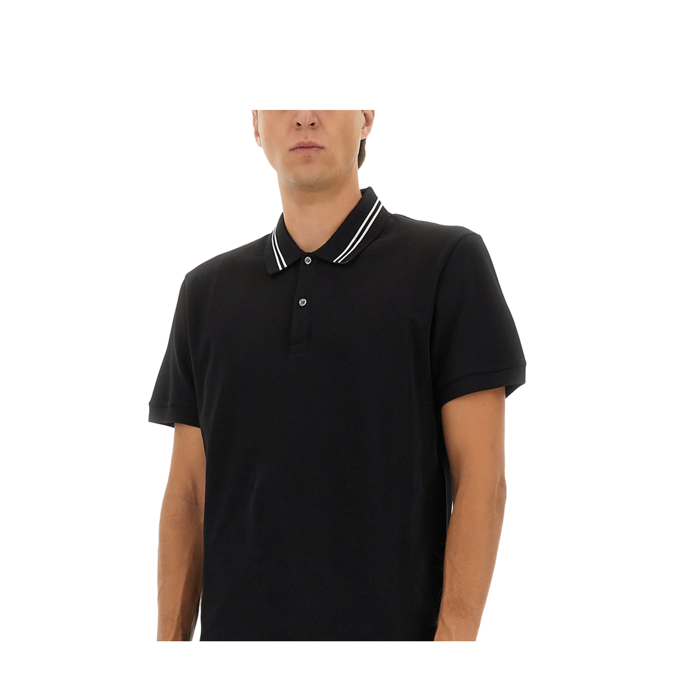 Polo Shirt with Logo on the Collar - Image 4