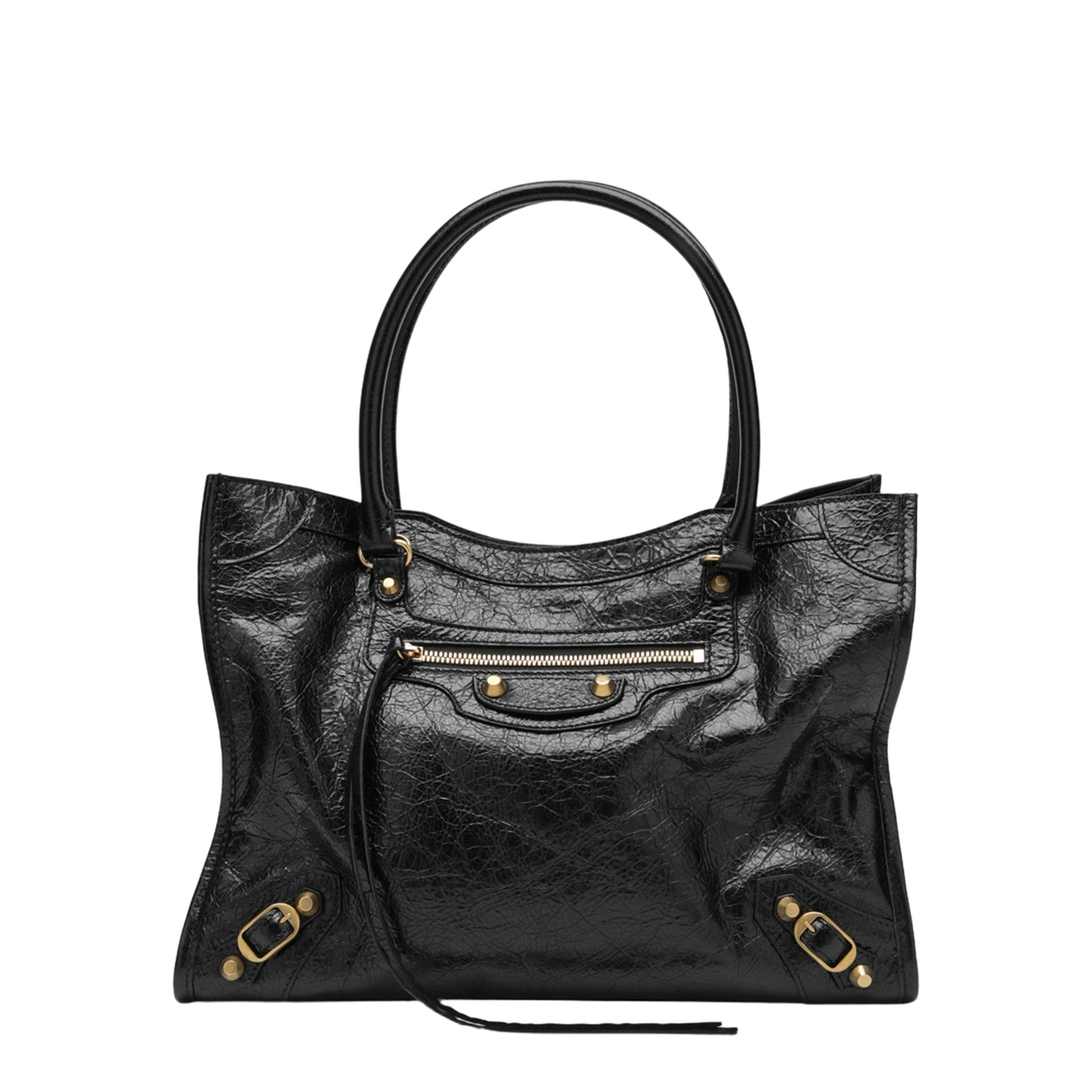 Le City Small Arena Lambskin Tote Bag - Black - Image 1