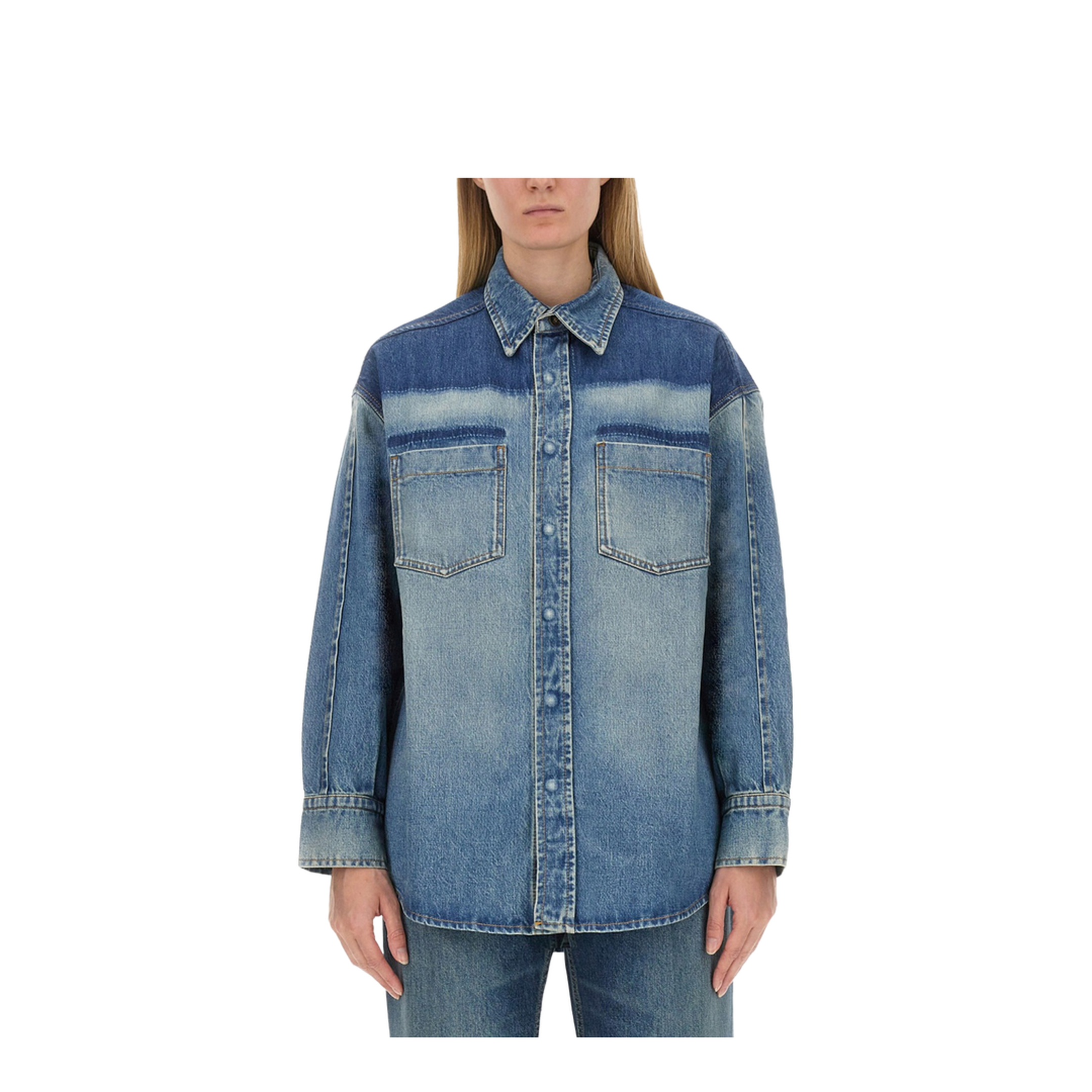 Oversized Denim Shirt - Image 1