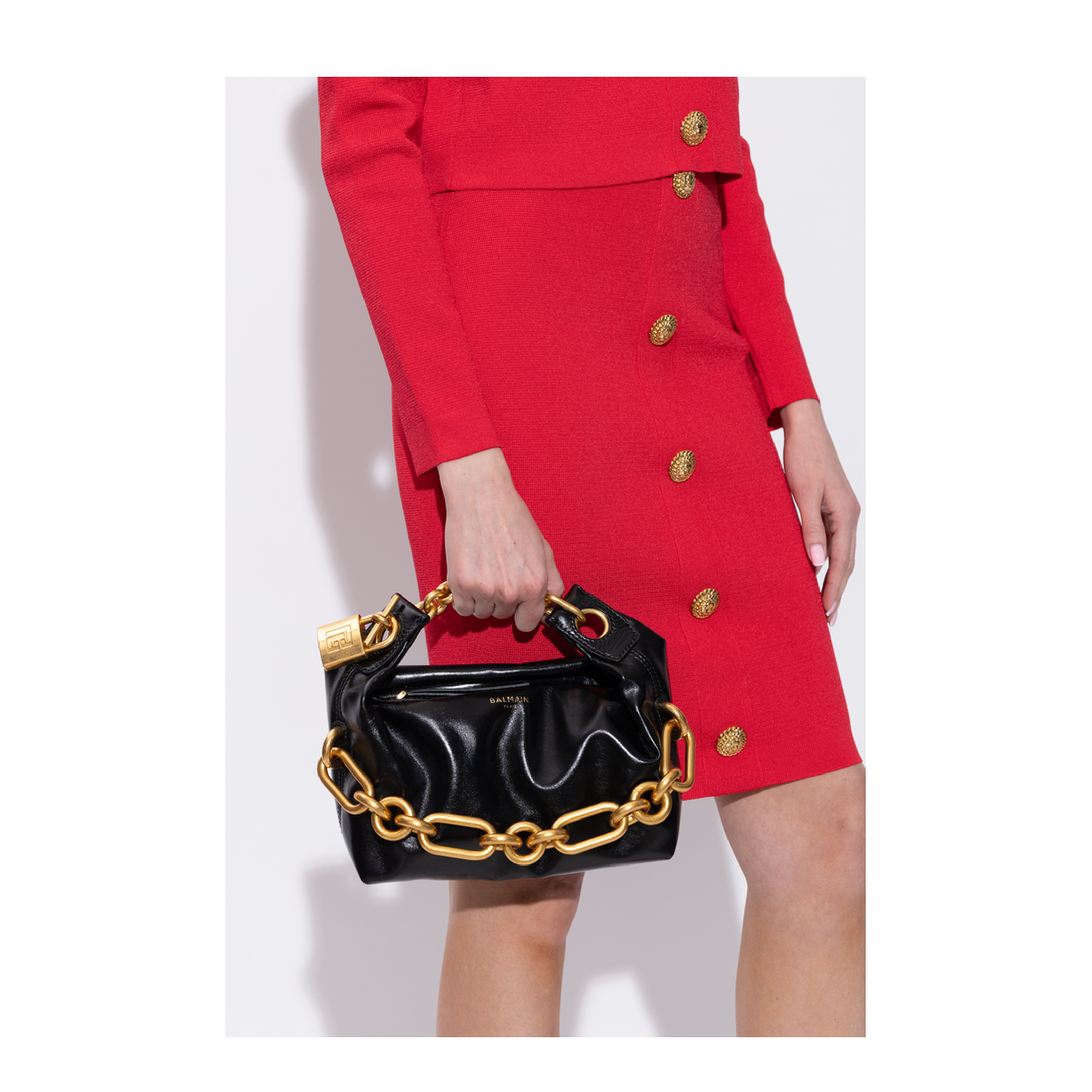Sync Mini Calfskin Shoulder Bag - Noir - Image 1