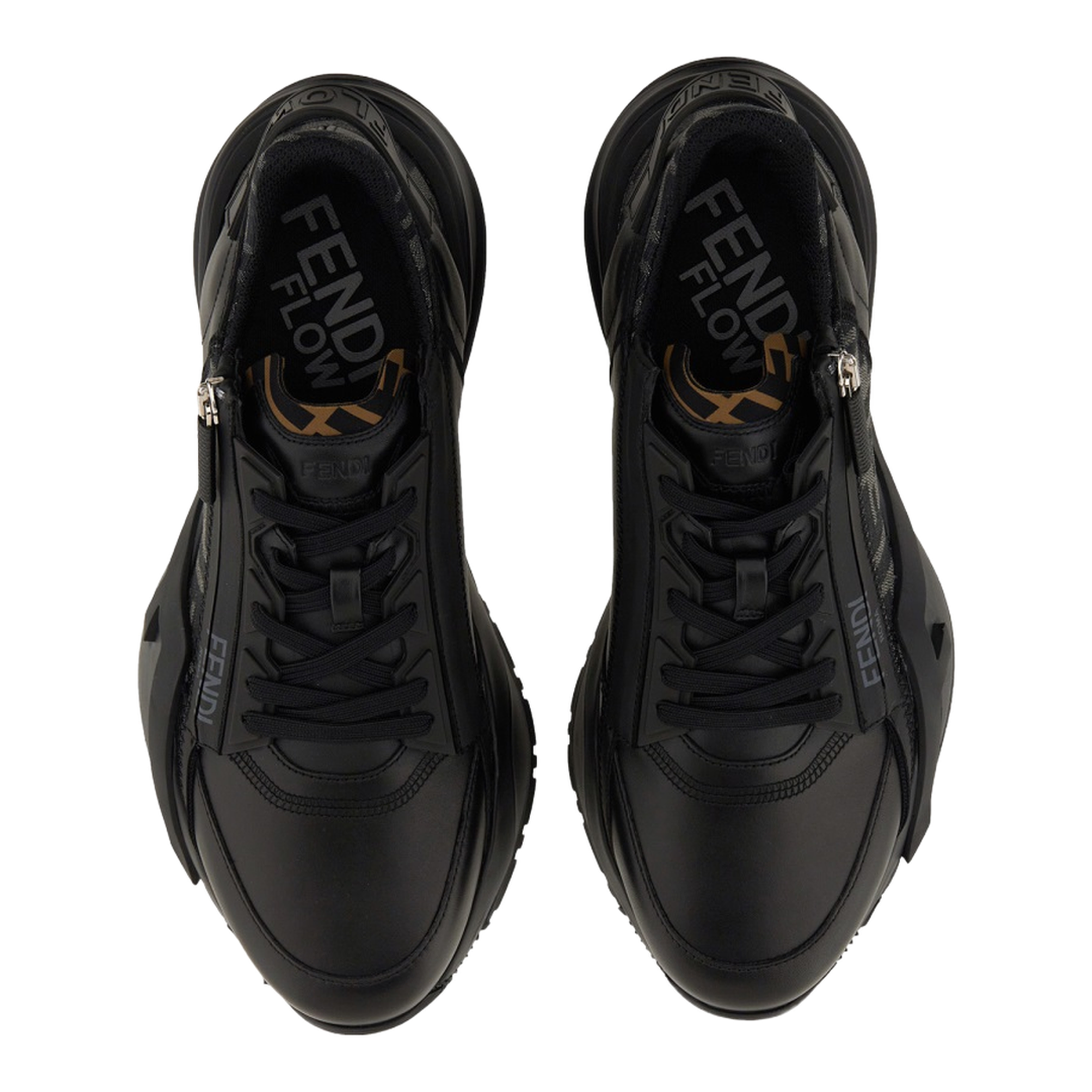 Flow Trainers Leather Black - Image 3