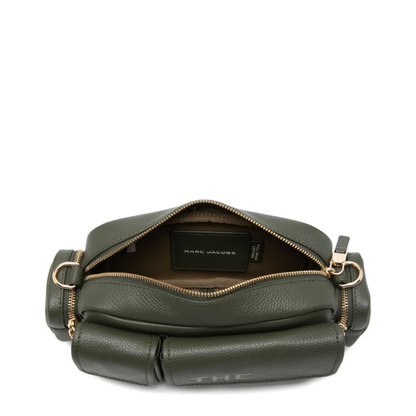 Cargo Shoulder Bag Leather Green - Image 5