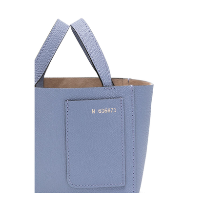 Soft Bucket Nano Bag Millepunte Calf Leather - Hydrangea Blue - Image 4