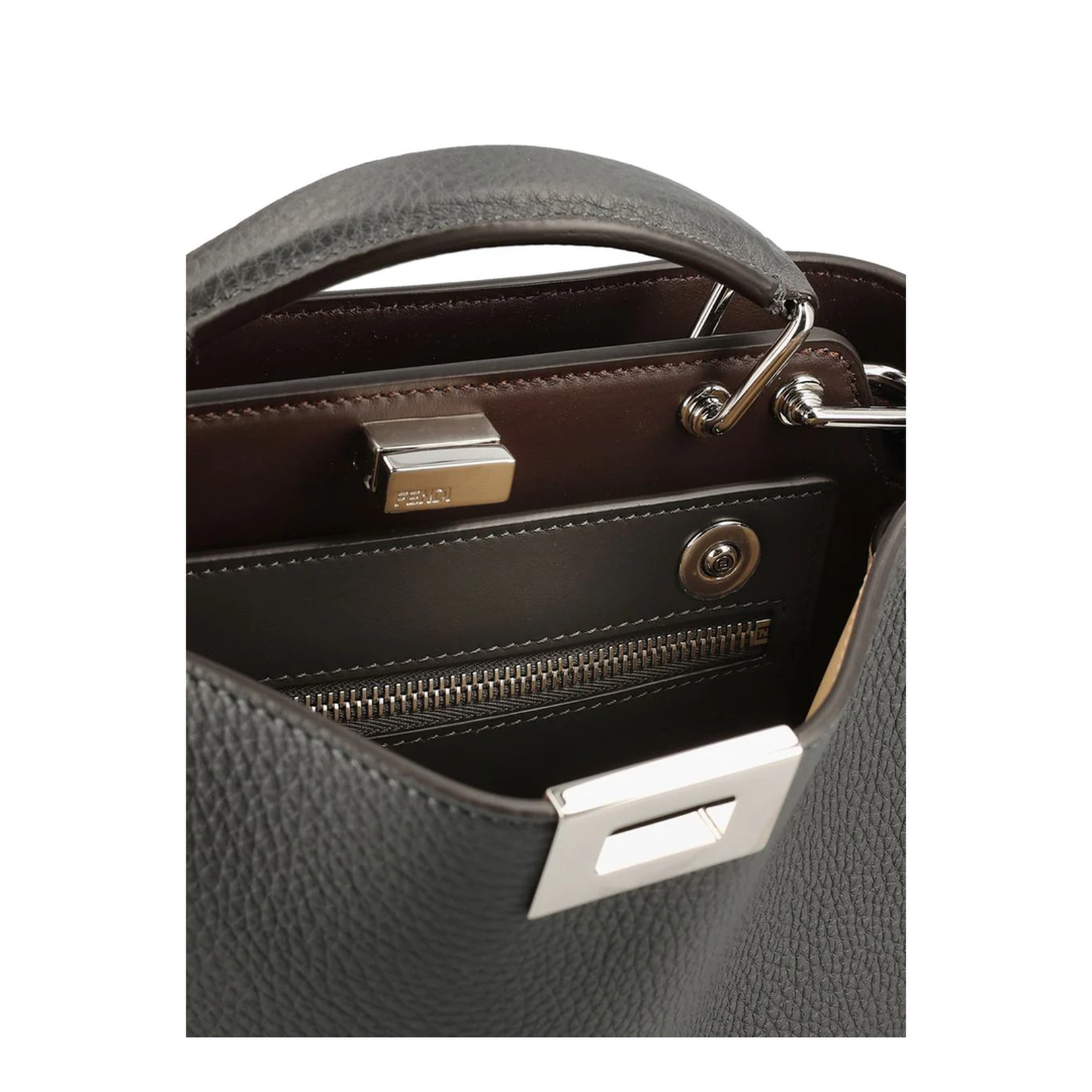 Peekaboo ISeeU Medium Satchel Bag Gray - Image 4