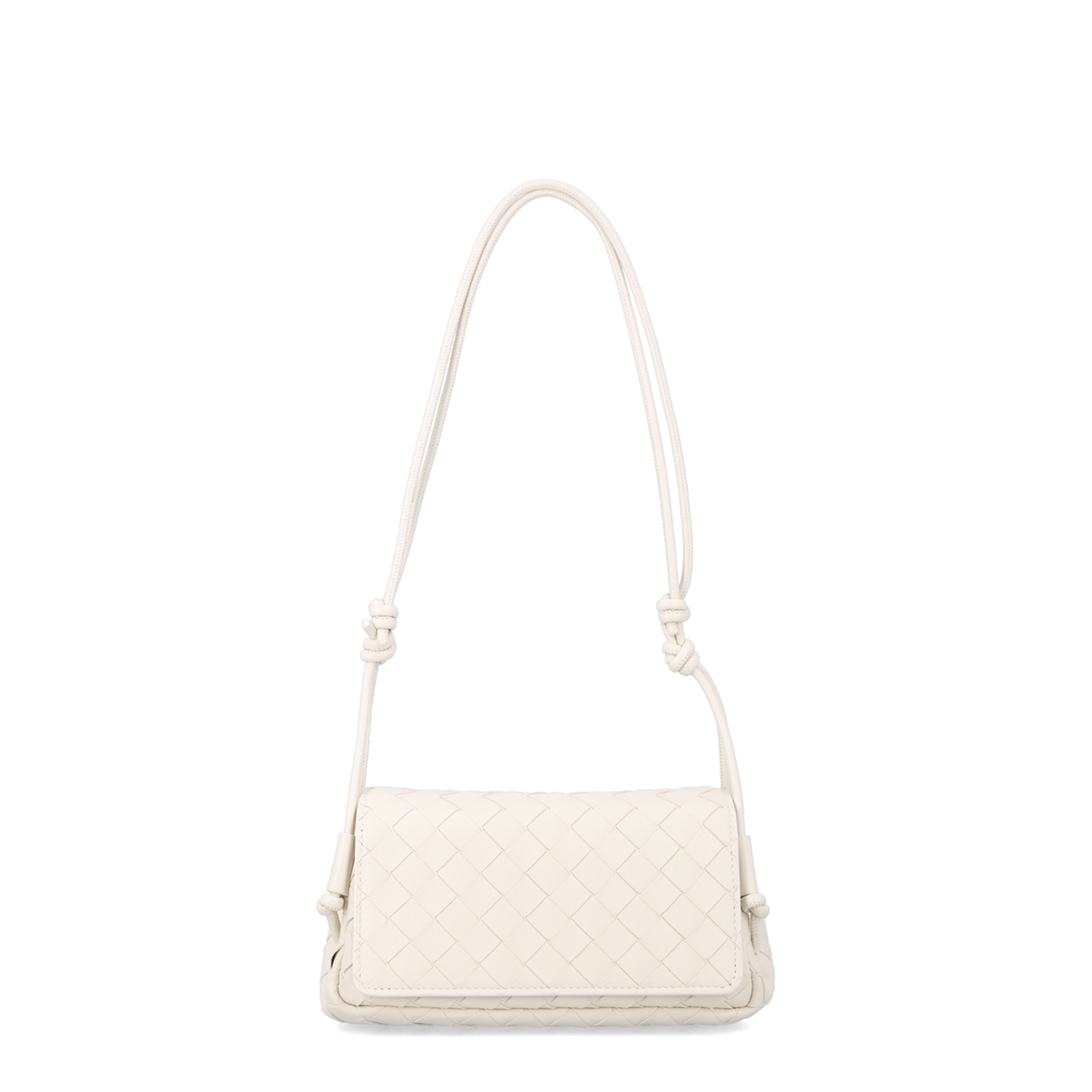 Notturno Intrecciato Nappa Crossbody - Sea Salt - Image 1