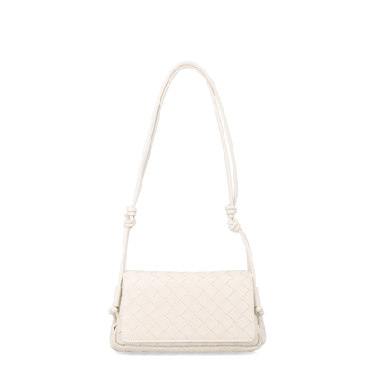 Notturno Intrecciato Nappa Crossbody - Sea Salt - Image 1