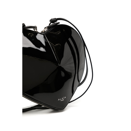 Le Cœur Calfskin Crossbody Bag - Black - Image 3