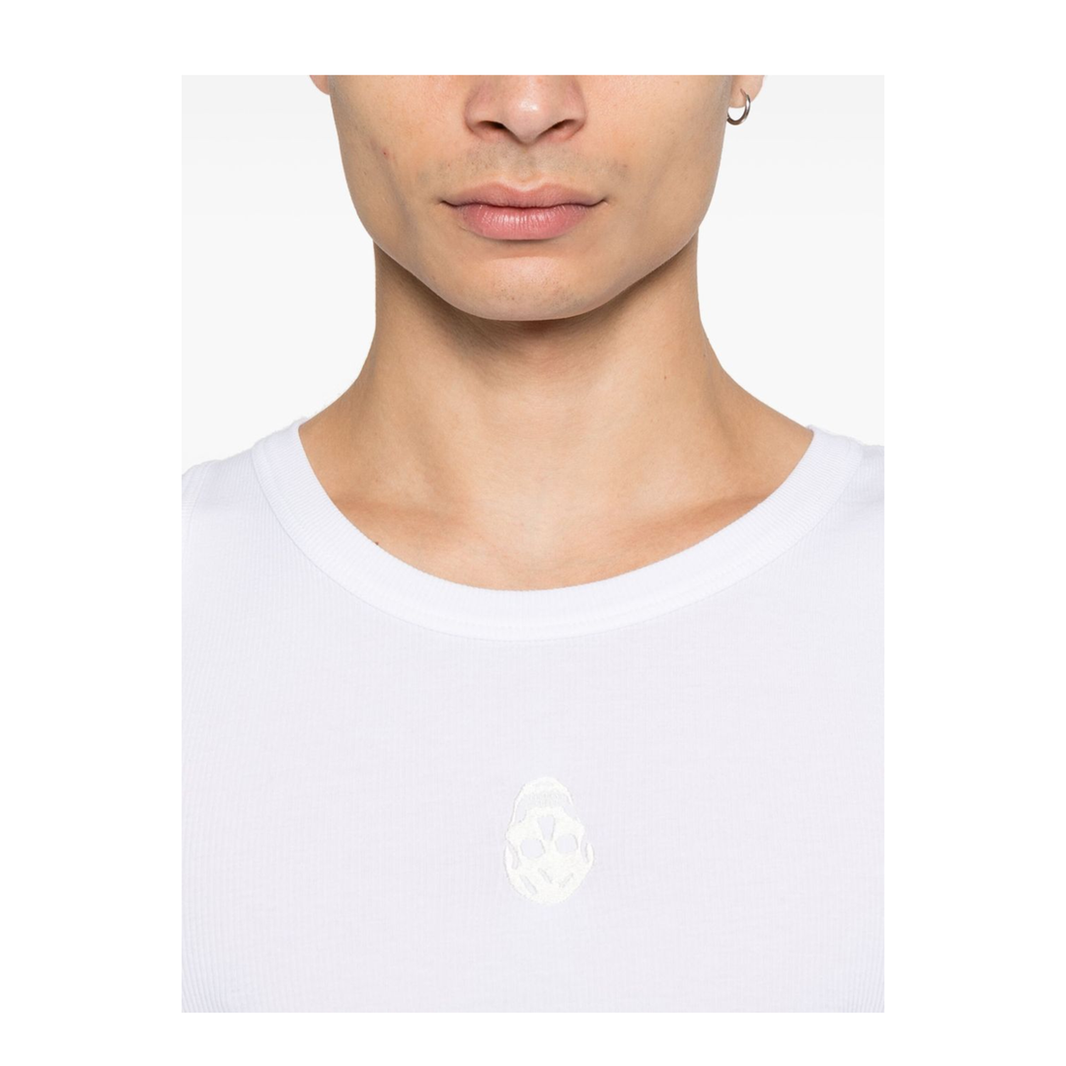 Skull-Embroidered Tank Top - Image 2